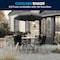 Flash Furniture Round Patio Table Set And Umbrella, 6 pcs., 31-1/4"; 21-1/4" X Clear GM-202012-BK-GG - alternate 5